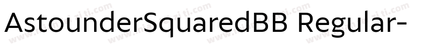 AstounderSquaredBB Regular字体转换